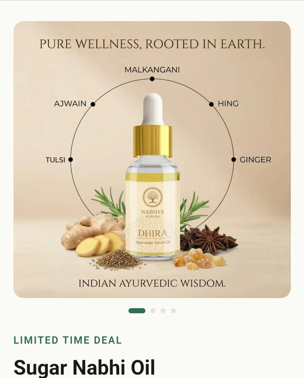 Ayurvedic Nabhi Navel Oil – Natural Wellness Oil (Pack of 2)